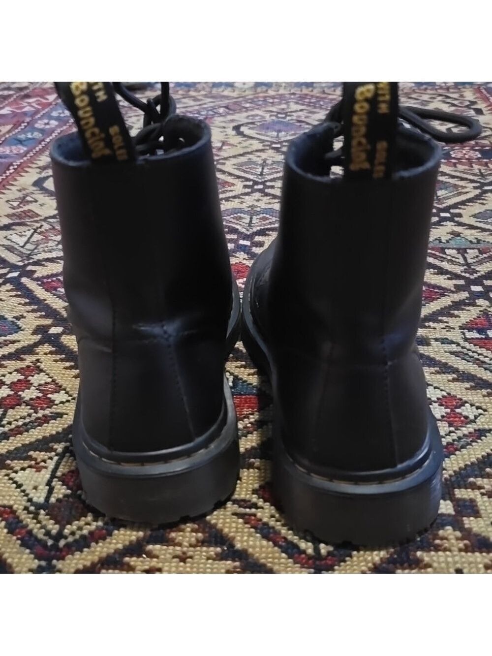 Doc Martens Luana 7 Eyelet Black Lace Up Boots AW004 US L 10 EUC - Picture 4 of 12